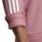 adidas  Essentials Fleece 3-Stripes Crew Sweatshirt Crimson Pink (Men's) - Image 6