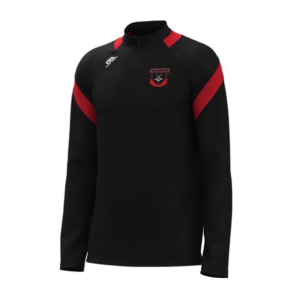 Moneygall GAA Gaelic Armour Half Zip Top Black/Red (Adults/Kids)