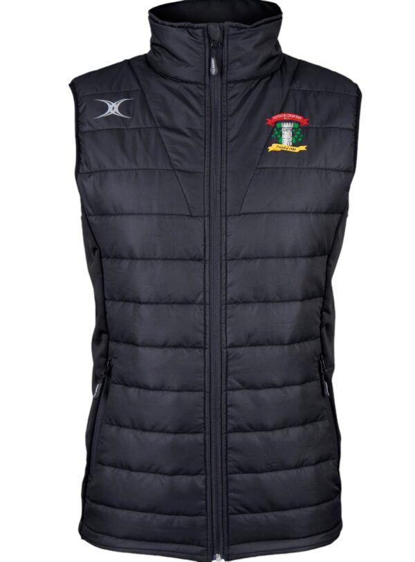 Nenagh Ormond Rugby Gilbert Pro Body Warmer - Black