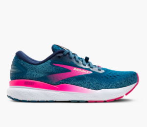 Brooks GHOST 16 GTX Running Shoe  Gortex  Moroccan Blue/Pink (Women's)