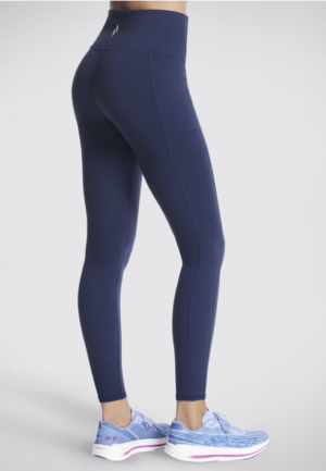 Skecher Go Walk High Waist Full Length Leggings Navy (Womens)