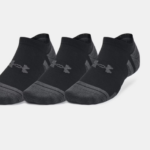 Under Armour UA Performance Tech 3-Pack No Show Socks Black | White (Unisex) - Image 2