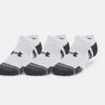 Under Armour UA Performance Tech 3-Pack No Show Socks Black | White (Unisex) - Image 7