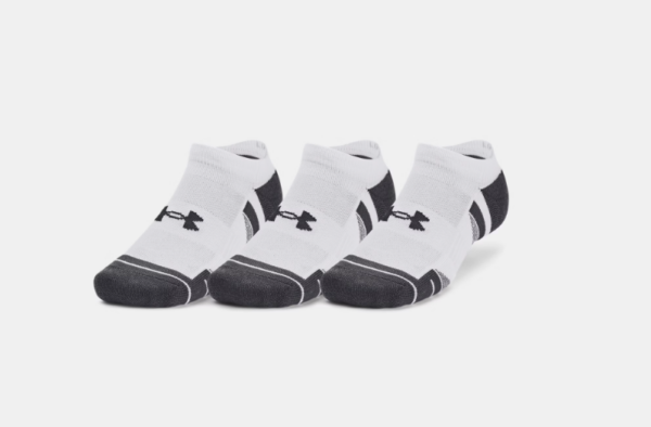 Under Armour UA Performance Tech 3-Pack No Show Socks Black | White (Unisex)