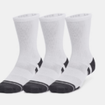 Under Armour  UA Performance Tech 3-Pack Crew Socks Black | White (Unisex) - Image 2