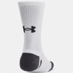 Under Armour  UA Performance Tech 3-Pack Crew Socks Black | White (Unisex) - Image 4