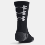 Under Armour  UA Performance Tech 3-Pack Crew Socks Black | White (Unisex) - Image 8