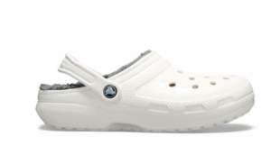 Croc's  Classic Lined Clog  White/Silver (Adults)