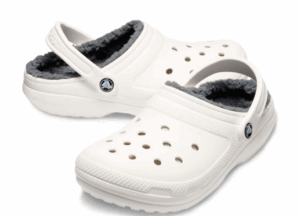 Croc's  Classic Lined Clog  White/Silver (Adults)