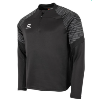 Stanno Bolt Black/Grey Quarter Zip Top - Puckane Tennis Club (Kids/Adults) Pre-order 2025