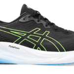 ASICS GEL-PULSE 15 Running Shoe Black/Green (Mens) - Image 2