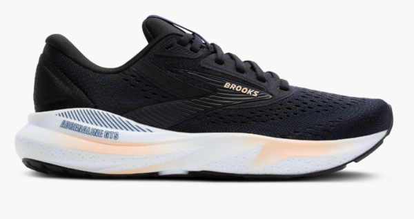Brooks Adrenaline GTS 24 Running Shoe Black/Peach/Peacoat (Women's)