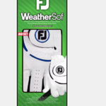 Footjoy WeatherSof® Left Hand Golf Glove White/Royal (Men’s) - Image 4