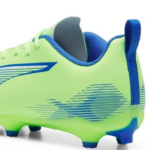 Puma Ultra 5 Play FG  Football Boots Fizzy Apple/Blue (Kids) - Image 6