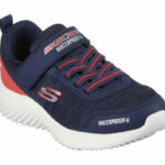 Skechers Bounder - Dripper Drop Runner  Navy Red (Kids)  Waterproof - Image 2