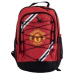 Team Merchandise Manchester United Core Stripe 15 L Backpack/Rucksack  Red/Black - Image 3