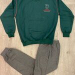 O'Neills Gaelscoil (Aonach Urmhumhan) Uniform Green/Grey Track Suit (Top and Bottom) - Image 2