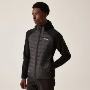 Regatta Newhill Hybrid Jacket Black/Red (Men's)