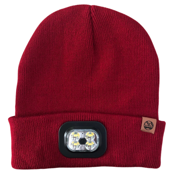 Six Peaks LED Lighted Beanie Hat  Wine
