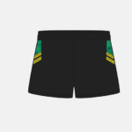 Burgess Duharra Camogie Printed Shorts Black/Green/Amber (Kids/Adults) - Image 3