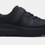 Under Armour Pre-School UA Surge 4 AC Running Shoes Black/Black - Image 2