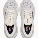 Brooks Adrenaline GTS 24 Running Shoe WIDE Fit Grey/Blue Ribbon/Peach (Women's) - Image 4