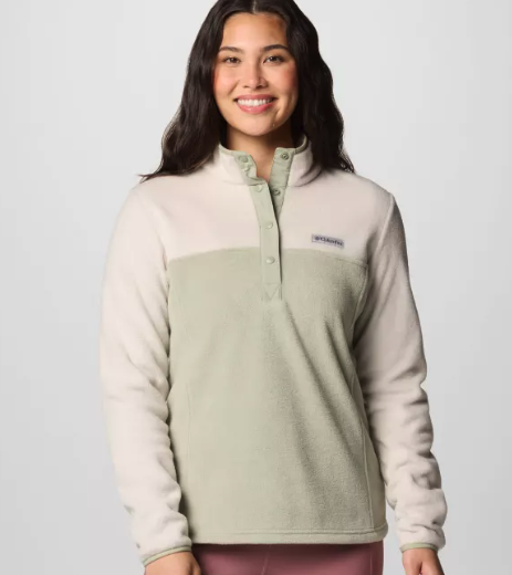 Columbia Benton Springs Half Snap Pullover Women s Dark Stone Safari