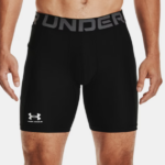 Under Armour HeatGear® Compression Shorts  Black | White (Men's) - Image 2