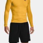 Under Armour HeatGear® Compression Shorts  Black | White (Men's) - Image 4