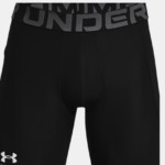 Under Armour HeatGear® Compression Shorts  Black | White (Men's) - Image 6