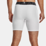 Under Armour HeatGear® Compression Shorts  Black | White (Men's) - Image 8