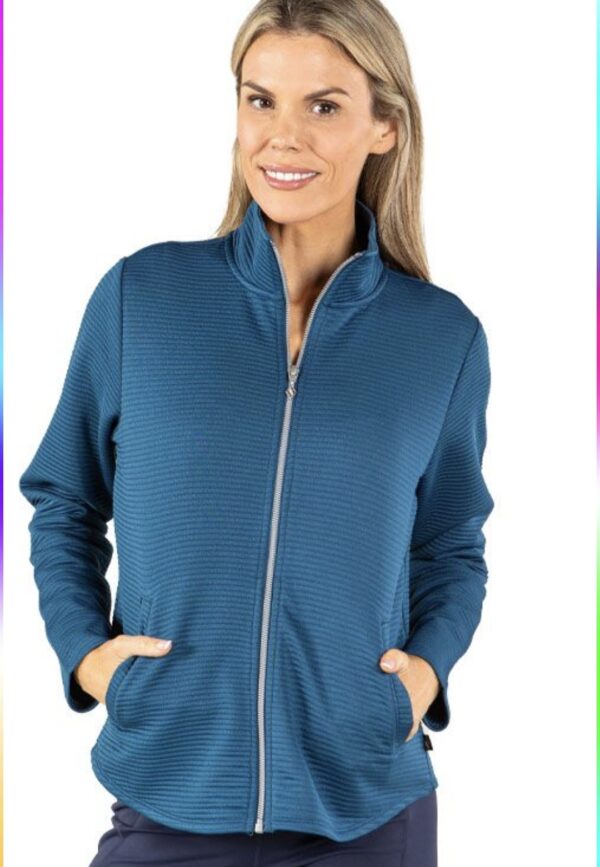Skechers Hoodless Hoodies™ GO WALK Wear™ Shine Jacket Teal (Ladies)