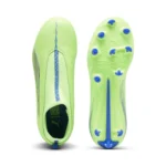 Puma Ultra Match+ FG/AG Laceless Football Boots Fizzy Apple/Blue  (Kids) - Image 6