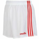 O'Neills Mourne Shorts White / Red (Kids/Adults) - Image 2