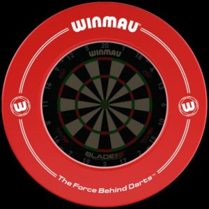 Winmau Dartboard Surround Printed Red (Dartboard not included)