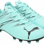 PUMA Attacanto FG/AG Jr Football Boots Mint/Black (Kid's) - Image 3