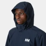 Helly Hansen Dubliner Waterproof Rain Jacket Navy (Men's) - Image 6