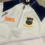 O’Neills Tipperary GAA Dynamo 1874 Brushed Half Zip Top White/Marine/Purple (Women's / Kids) - Image 3