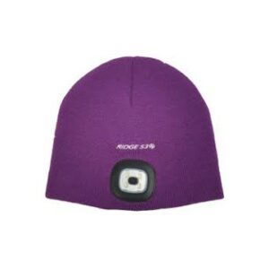 Ridge 53 LED Beanie Knit  Hat with LED  Purple