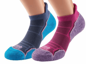 1000 Mile Run Socklet Twin Pack | Pink (Adults)