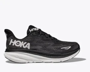 HOKA Clifton 9 Running Shoe Black/White (Women's)
