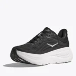 HOKA Bondi 9 Running Shoe Black/White (Women's) - Image 3