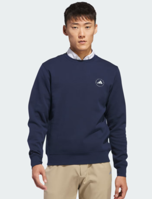 adidas Core Crew Neck Golf Top Sweatshirt Collegiate Navy (Men's)