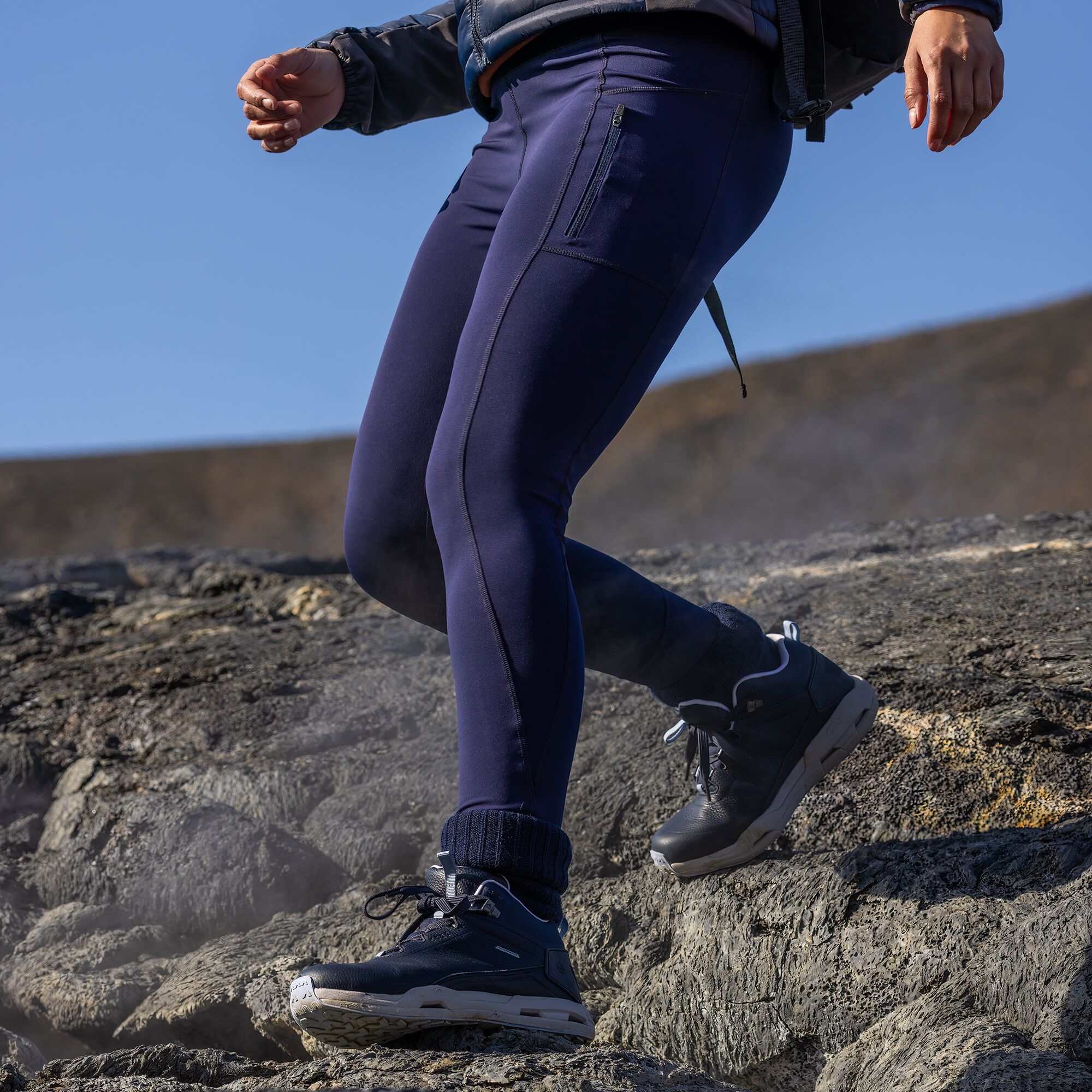 Craghopper Kiwi Pro Legging Water Repellant - High Waist | Blue Navy (Women's)