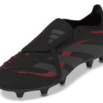 adidas Predator League Soft Ground  Football Boot Core Black / Grey Four / Lucid Red (Adults) - Image 10