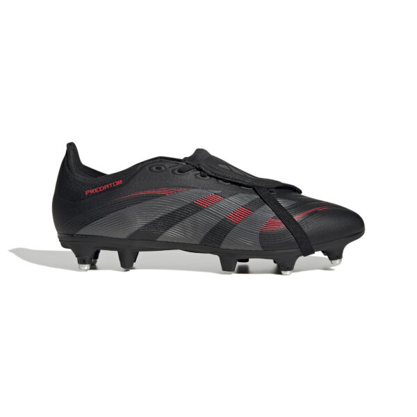 adidas Predator League Soft Ground  Football Boot Core Black / Grey Four / Lucid Red (Adults)