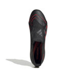 adidas Predator League Soft Ground  Football Boot Core Black / Grey Four / Lucid Red (Adults) - Image 2