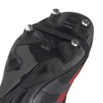adidas Predator League Soft Ground  Football Boot Core Black / Grey Four / Lucid Red (Adults) - Image 7