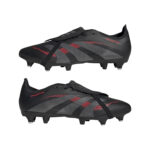 adidas Predator League Soft Ground  Football Boot Core Black / Grey Four / Lucid Red (Adults) - Image 9
