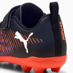 FUTURE 8 PLAY Velcro Football Boot Firm Ground FG/AG RB Football Boots Black/Purple/Orange (Kids) - Image 4